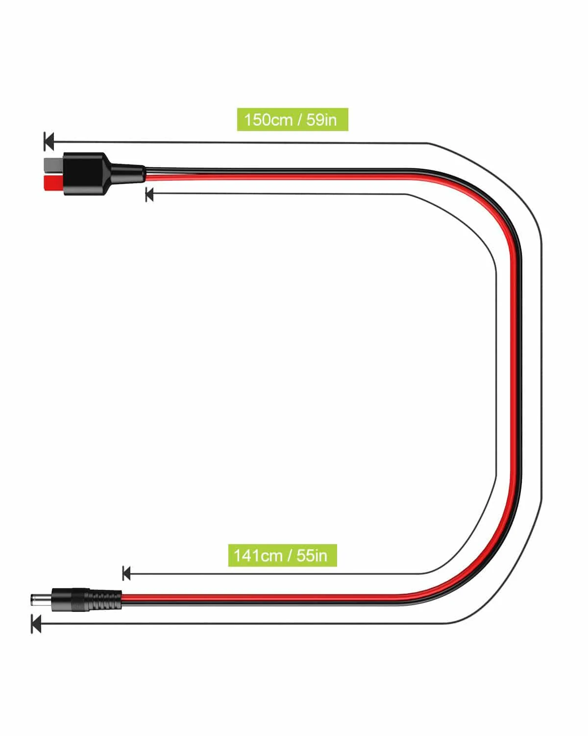 ALLPOWERS DC5525 (5,5 mm x 2,5 mm) a cable adaptador de conector Anderson - Image 7