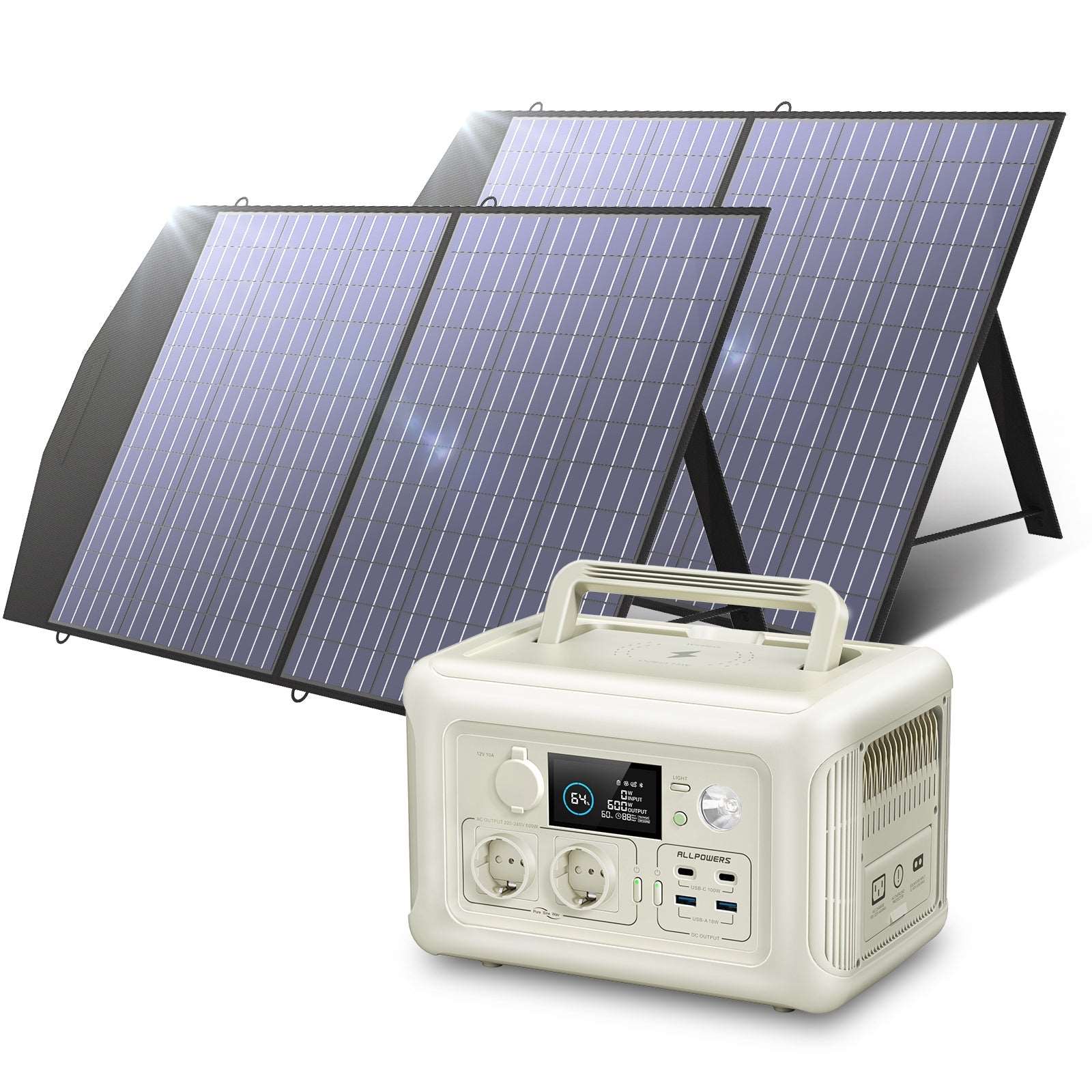 ALLPOWERS Generador Solar 600W (R600 + SP027 Panel solar 100W ) - Image 2