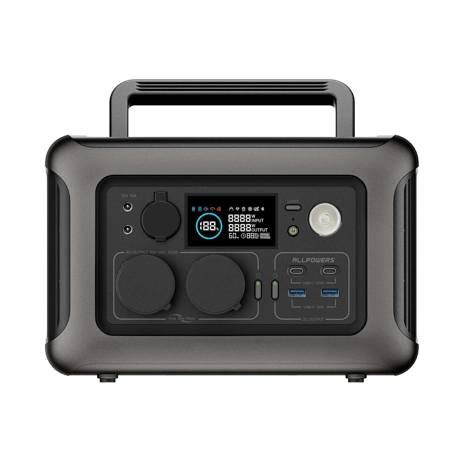 ALLPOWERS Generador Solar 600W (R600 + SP033 Panel Solar 200W) - Image 2