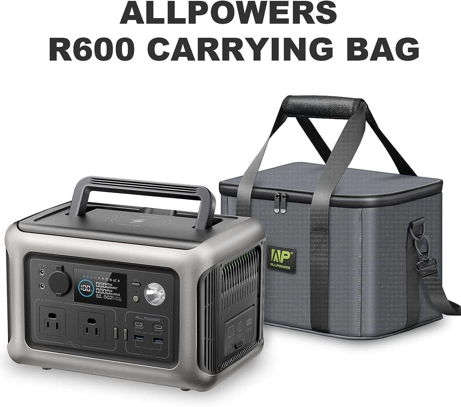 ALLPOWERS Bolsa de transporte portátil para central eléctrica portátil R600 - Image 6